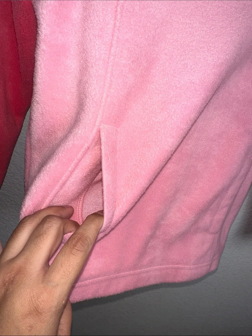 Columbia Fleece Sweater Jacket Pullover Pink Two Tone Youth Girls Size 8 Small